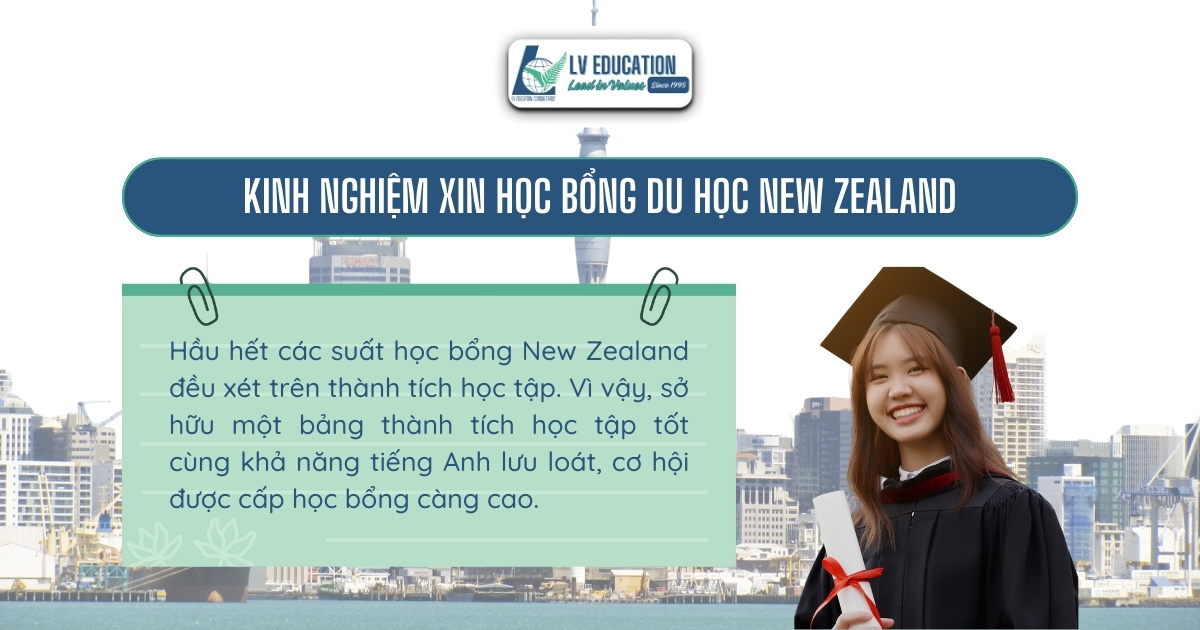 Kinh nghiệm xin học bổng New Zealand thành công