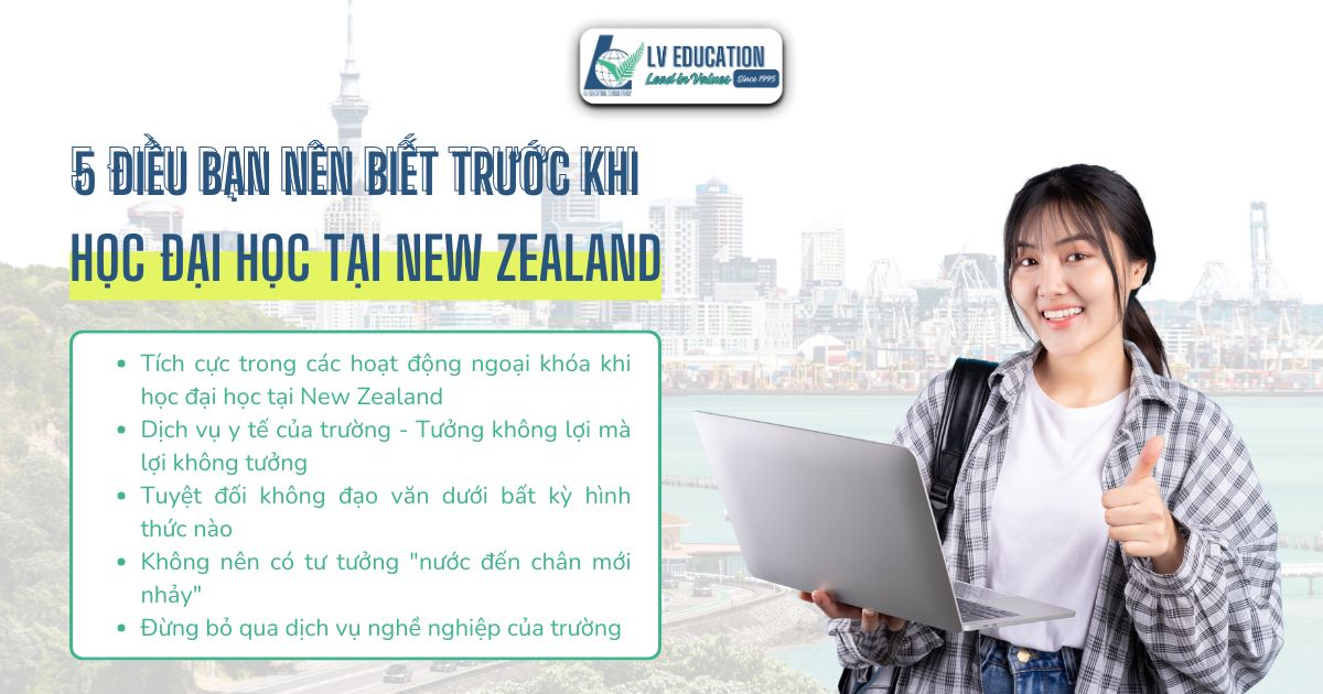 5 điều bạn nên biết trước khi học đại học tại New Zealand