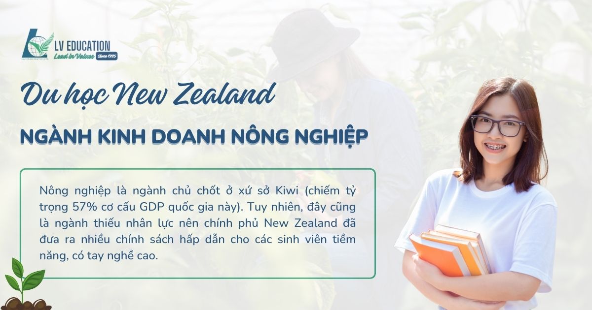 Du học New Zealand ngành Kinh doanh Nông nghiệp