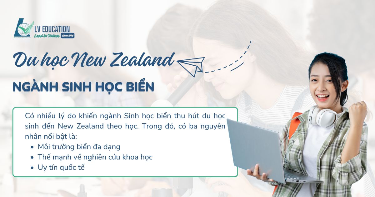 Du học New Zealand ngành Sinh học biển