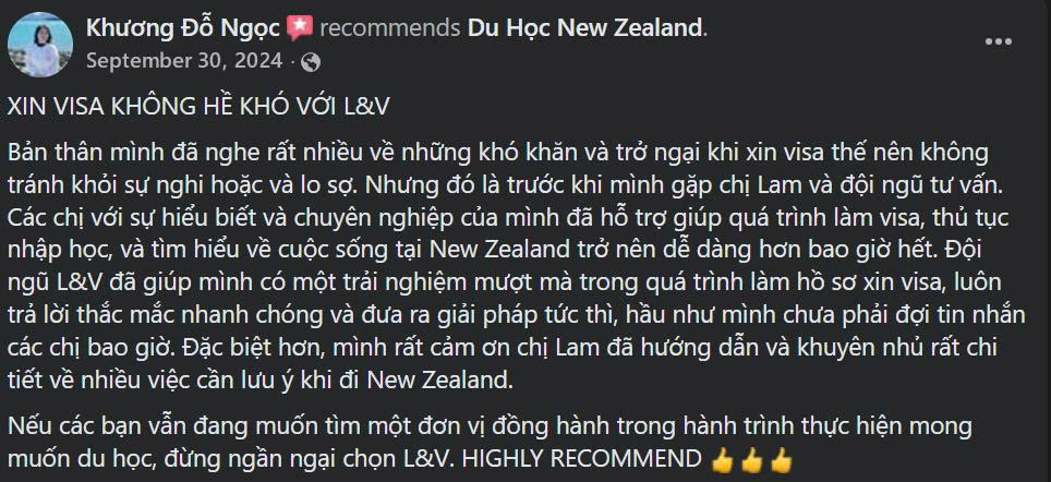 Feedback khách hàng dành cho LV Education